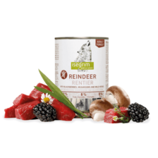 ISEGRIM dog Adult Mono Reindeer pure with Blackberries, Mushrooms & Wild Herbs 400g konzerva